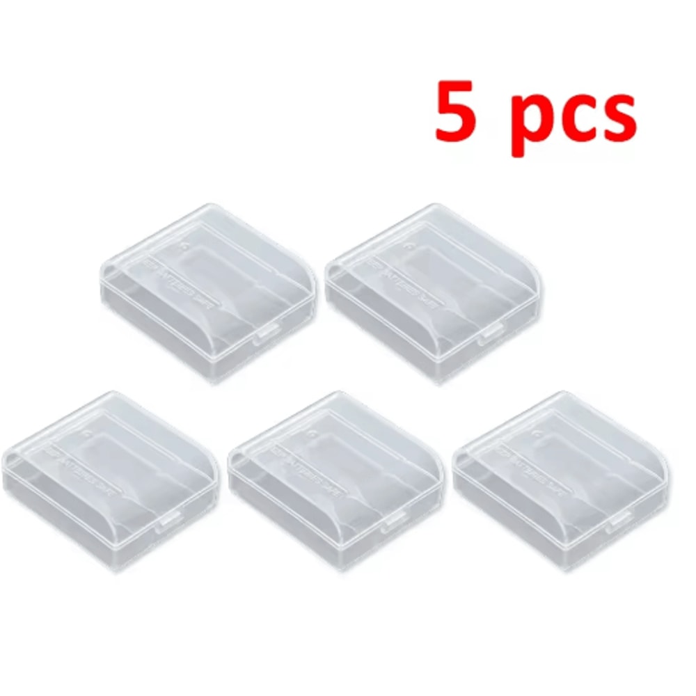 Transparent Hard Plastic CR123 16340 Battery Storage Case 2