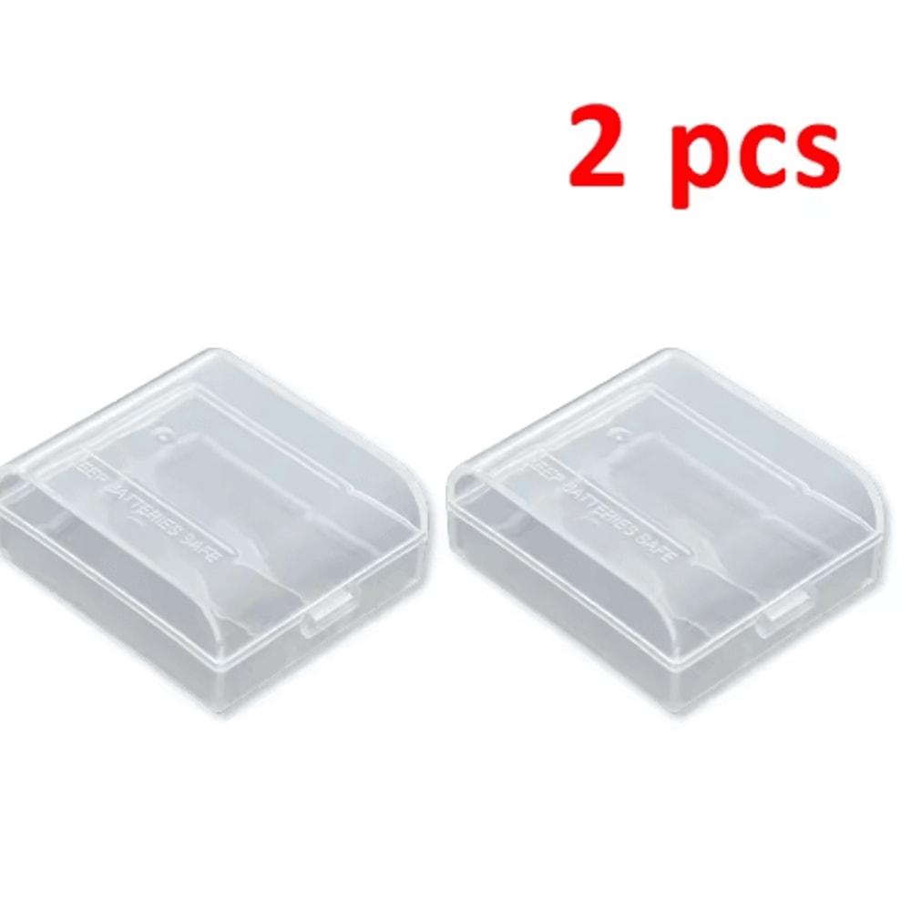 Transparent Hard Plastic CR123 16340 Battery Storage Case 5