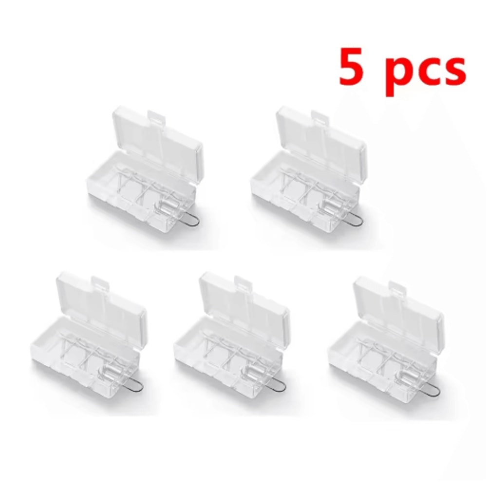 Transparent Hard Plastic CR123 16340 Battery Storage Case 7