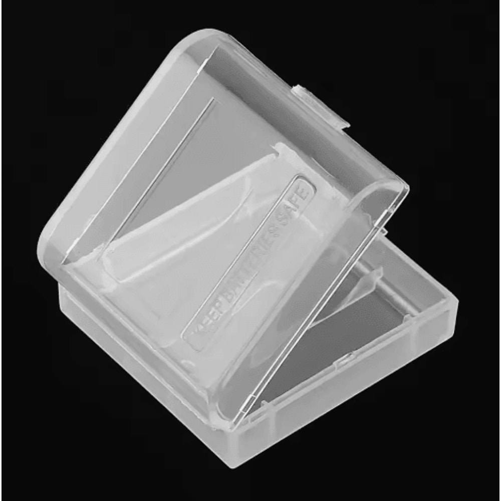 Transparent Hard Plastic CR123 16340 Battery Storage Case 8