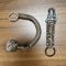 Outdoor Monkey Fist Steel Ball Survival Keychain With Lanyard 6