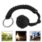 Outdoor Monkey Fist Steel Ball Survival Keychain With Lanyard 14