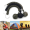 Outdoor Monkey Fist Steel Ball Survival Keychain With Lanyard 15