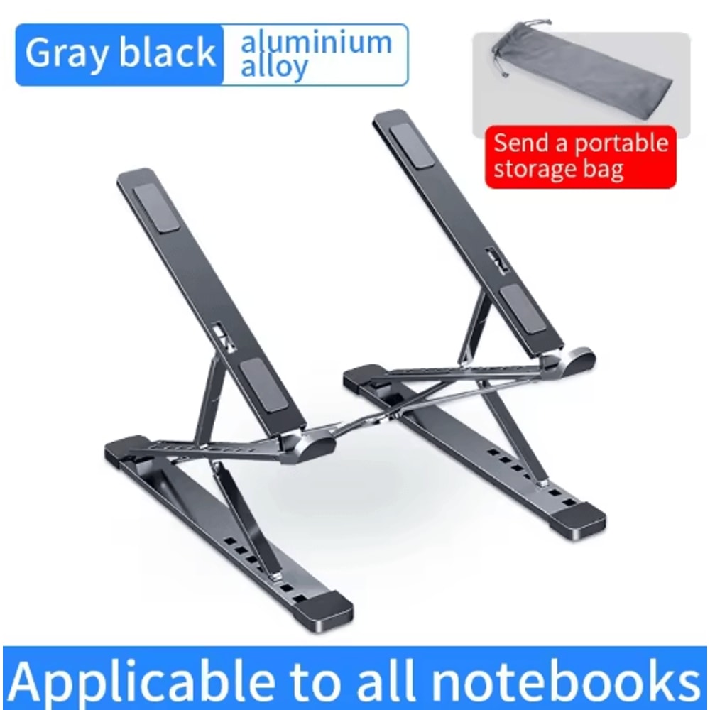 Adjustable Aluminum Laptop Stand With Foldable Cooling Design 3