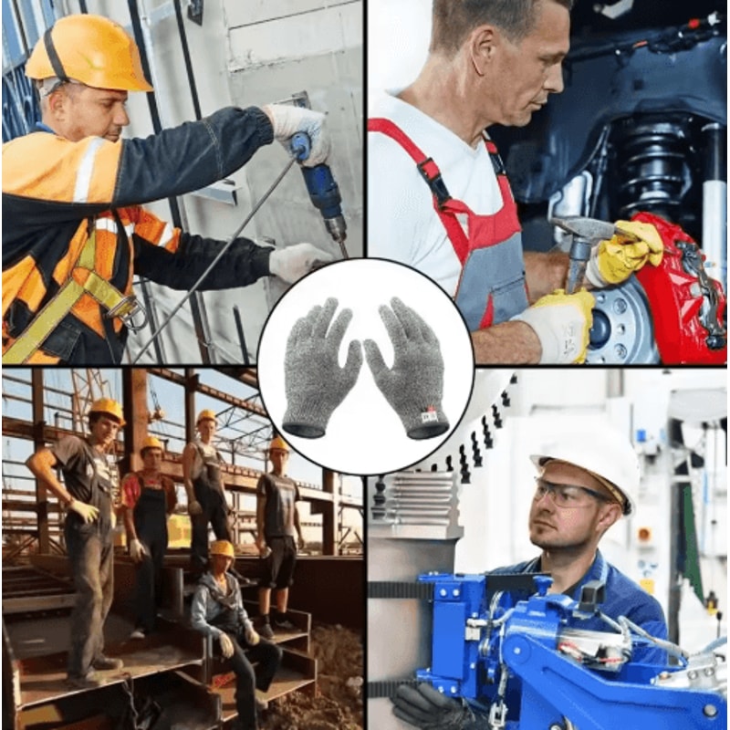 HPPE Level 5 Cut Resistant Gloves For Kitchen Industrial Safety 0