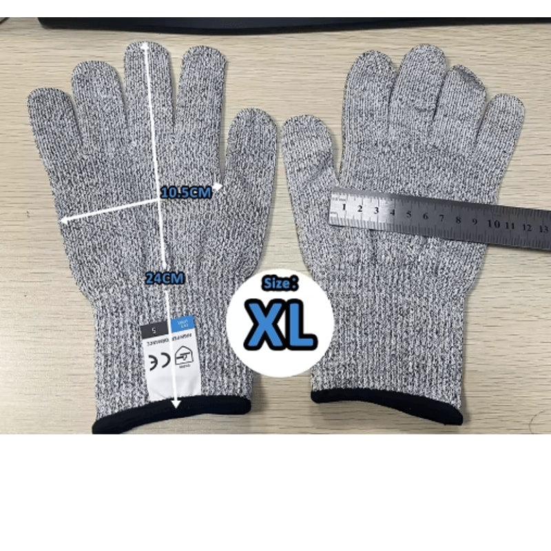 HPPE Level 5 Cut Resistant Gloves For Kitchen Industrial Safety 7