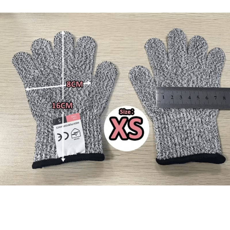 HPPE Level 5 Cut Resistant Gloves For Kitchen Industrial Safety 10