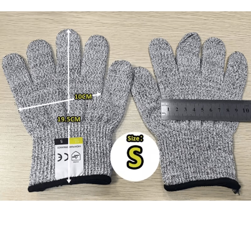 HPPE Level 5 Cut Resistant Gloves For Kitchen Industrial Safety 12