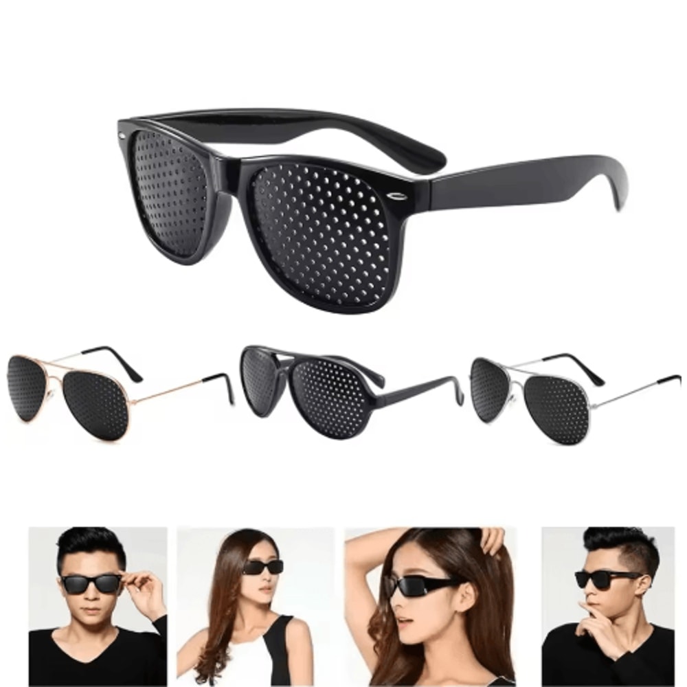 AntiMyopia Pinhole Glasses For Vision Support Eye Relaxation 0