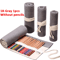 Canvas Roll Up Pencil Case For Pens Brushes School Supplies 6