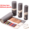 Canvas Roll Up Pencil Case For Pens Brushes School Supplies 6