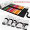 Canvas Roll Up Pencil Case For Pens Brushes School Supplies 26