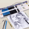 Canvas Roll Up Pencil Case For Pens Brushes School Supplies 29