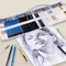 Canvas Roll Up Pencil Case For Pens Brushes School Supplies 29