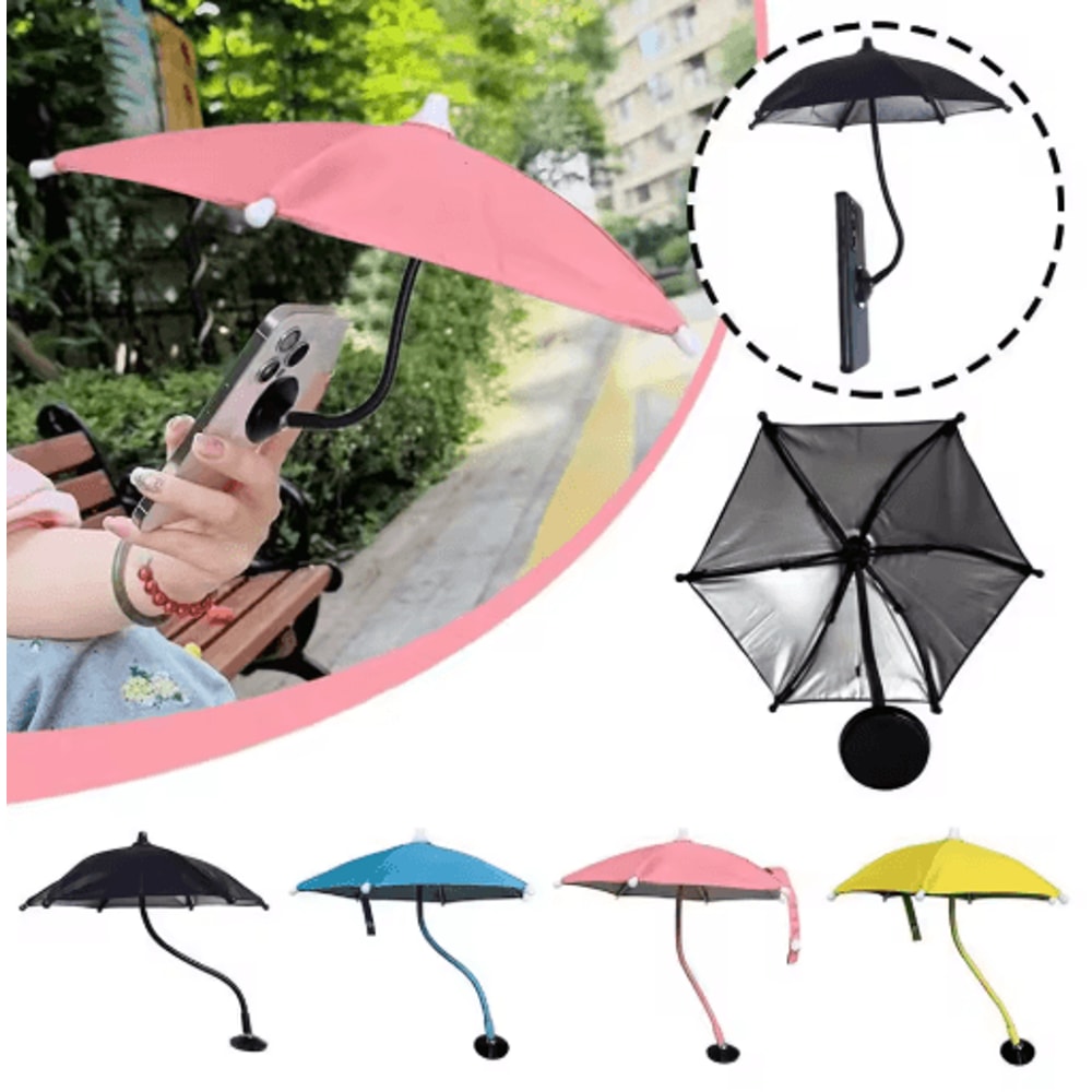 Magnetic Mini Phone Umbrella With 360 AntiGlare Sun Shade 0