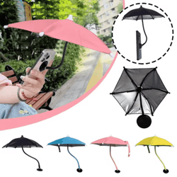 magnetic mini phone umbrella with 360° anti-glare sun shade