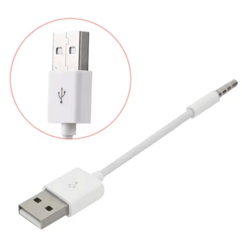 USB Charging Sync Audio Cable For IPod Shuffle 3rd 4th Gen 3