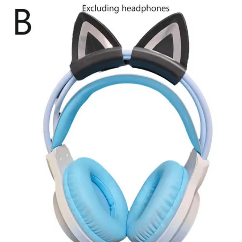Cute Silicone Cat Ear Accessories For Gaming Headsets 1