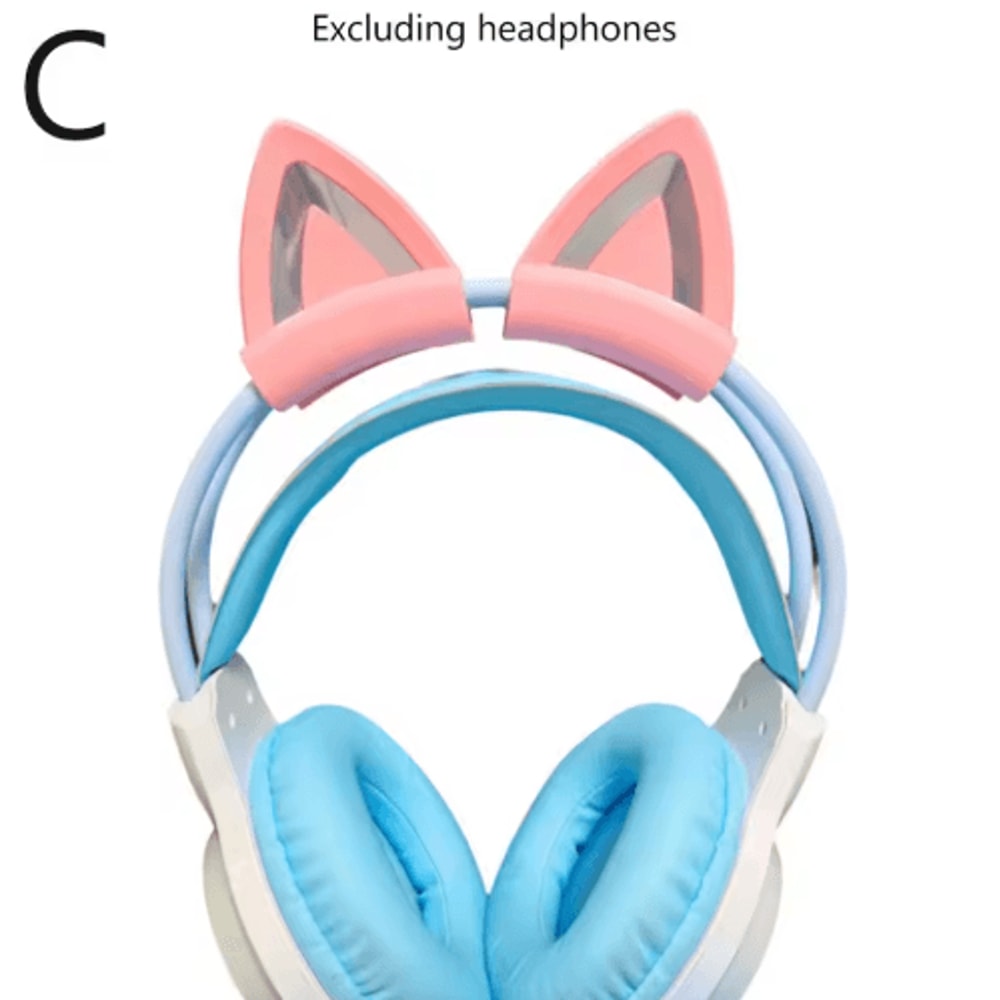 Cute Silicone Cat Ear Accessories For Gaming Headsets 3