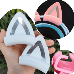 cute silicone cat ear accessories for gaming headsets