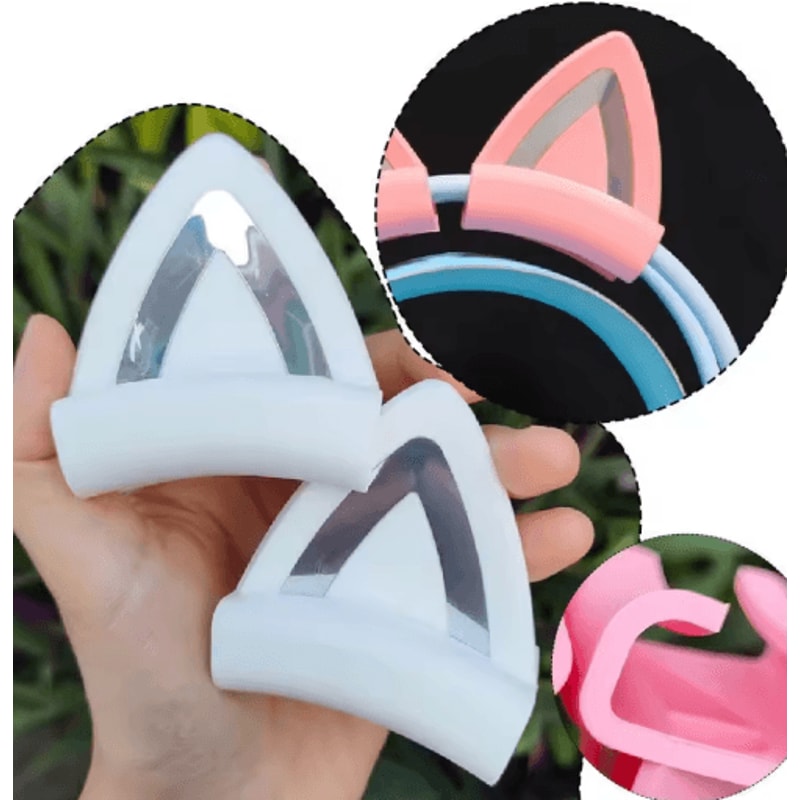 Cute Silicone Cat Ear Accessories For Gaming Headsets 0