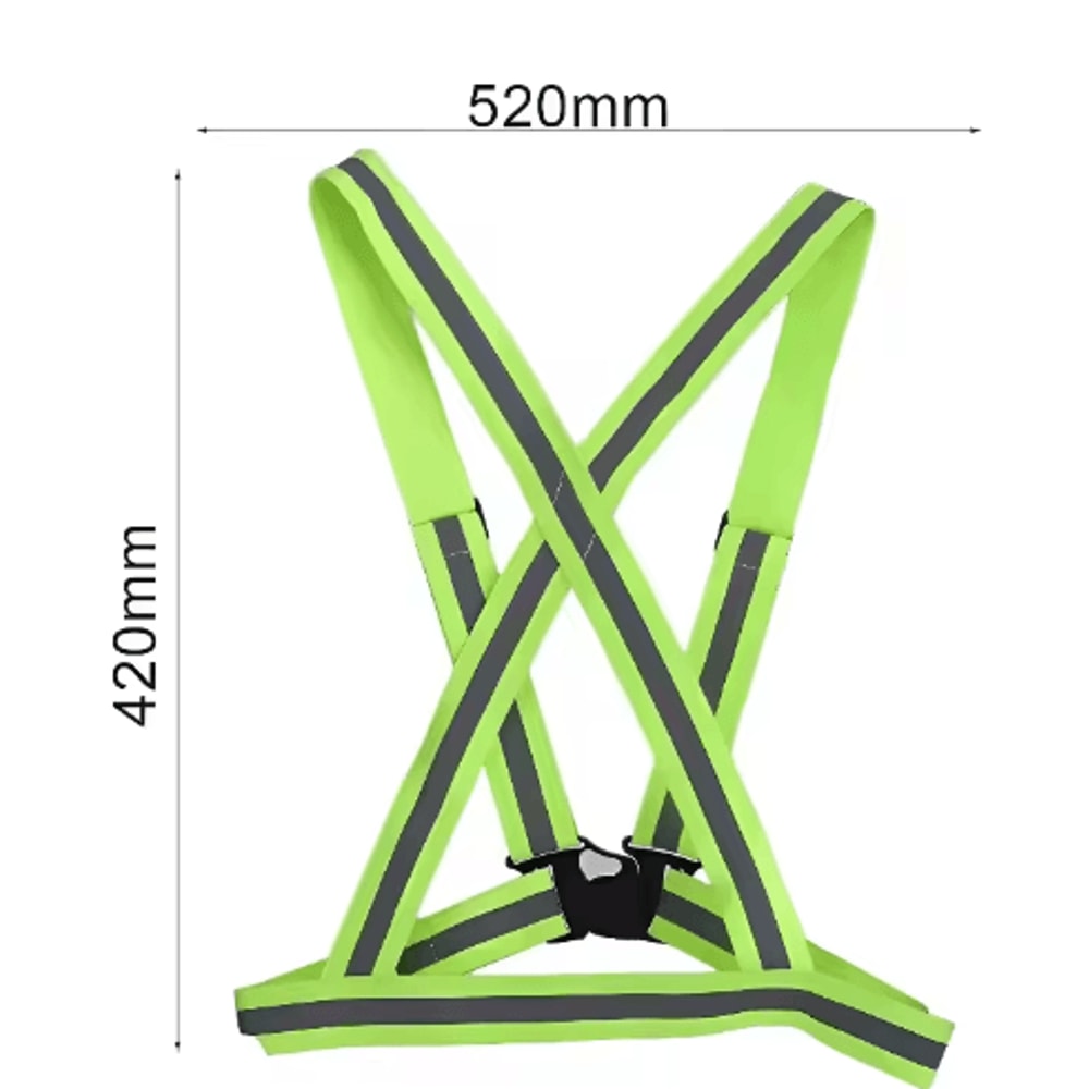 Adjustable Reflective Safety Vest For Running Cycling Night Walking 5