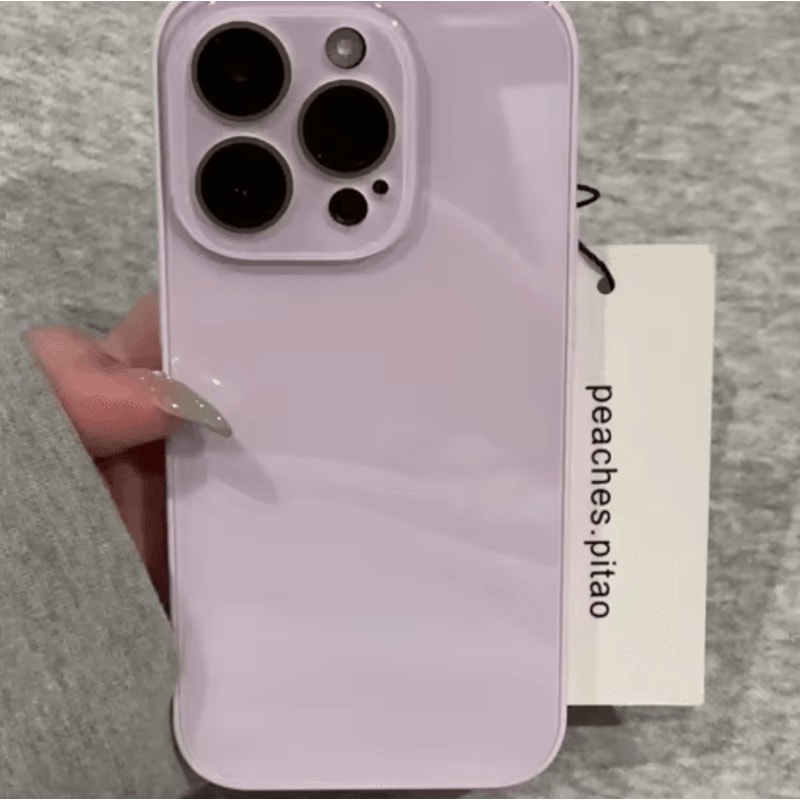 Luxury Tempered Glass Shockproof Case For IPhone With Camera Protection 7