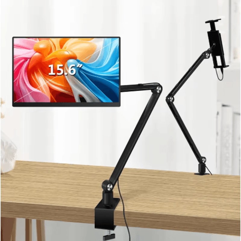 360 Foldable Aluminum Monitor Stand For Portable Screens Tablets 0