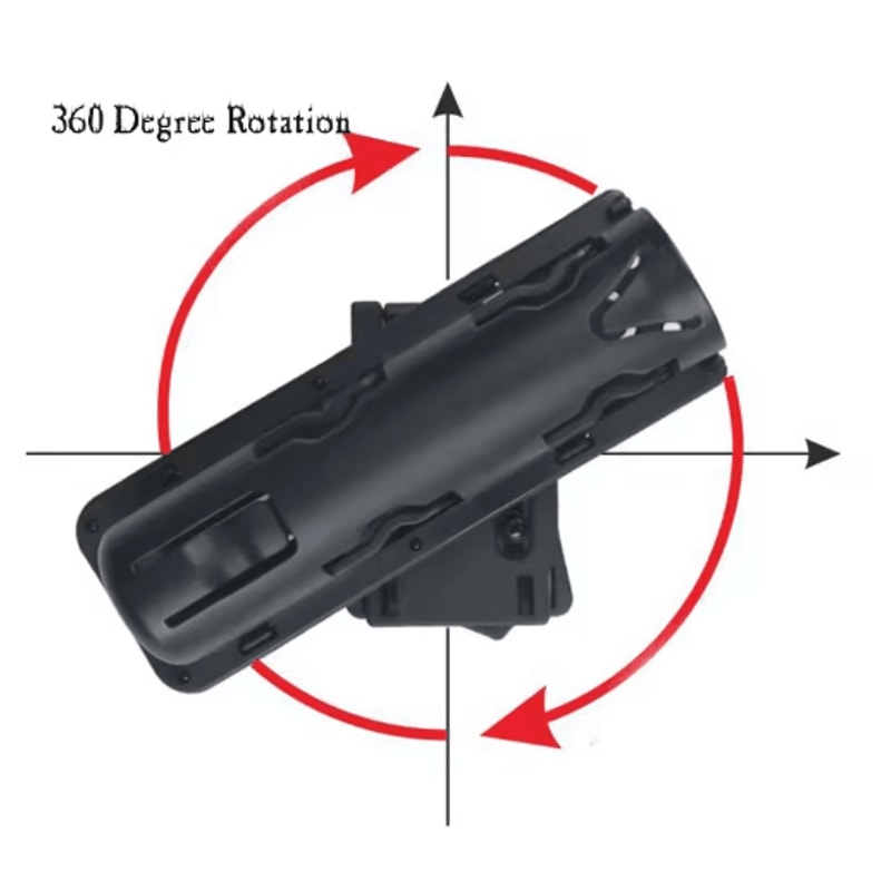 360 Rotating Retractable Baton Holster For Tactical Outdoor Carry 1