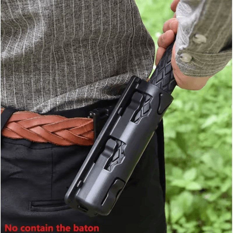360 Rotating Retractable Baton Holster For Tactical Outdoor Carry 8