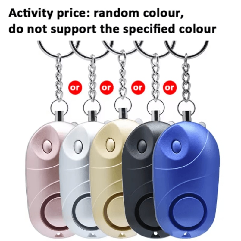 Personal Safety Alarm Keychain With LED Flashlight For Women Kids 15