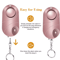 Personal Safety Alarm Keychain With LED Flashlight For Women Kids 16