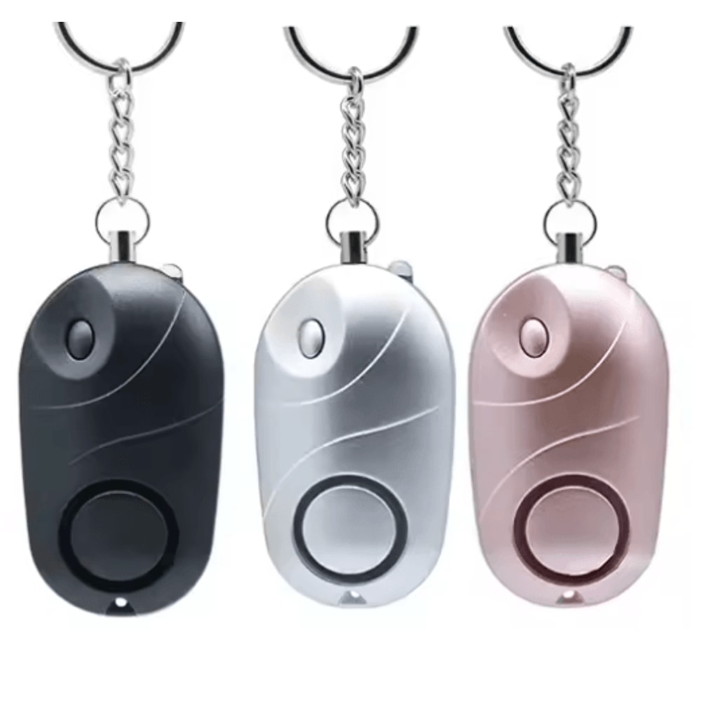 Personal Safety Alarm Keychain With LED Flashlight For Women Kids 2