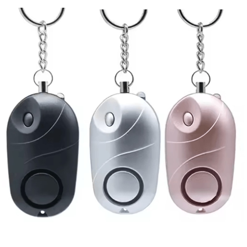 Personal Safety Alarm Keychain With LED Flashlight For Women Kids 2