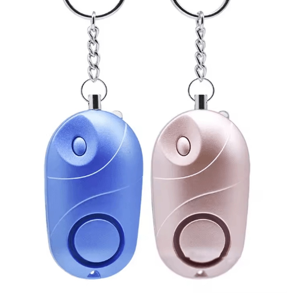 Personal Safety Alarm Keychain With LED Flashlight For Women Kids 4