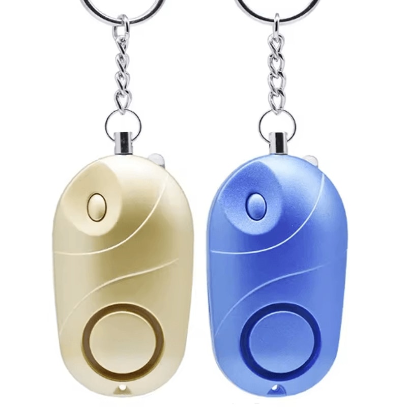 Personal Safety Alarm Keychain With LED Flashlight For Women Kids 5