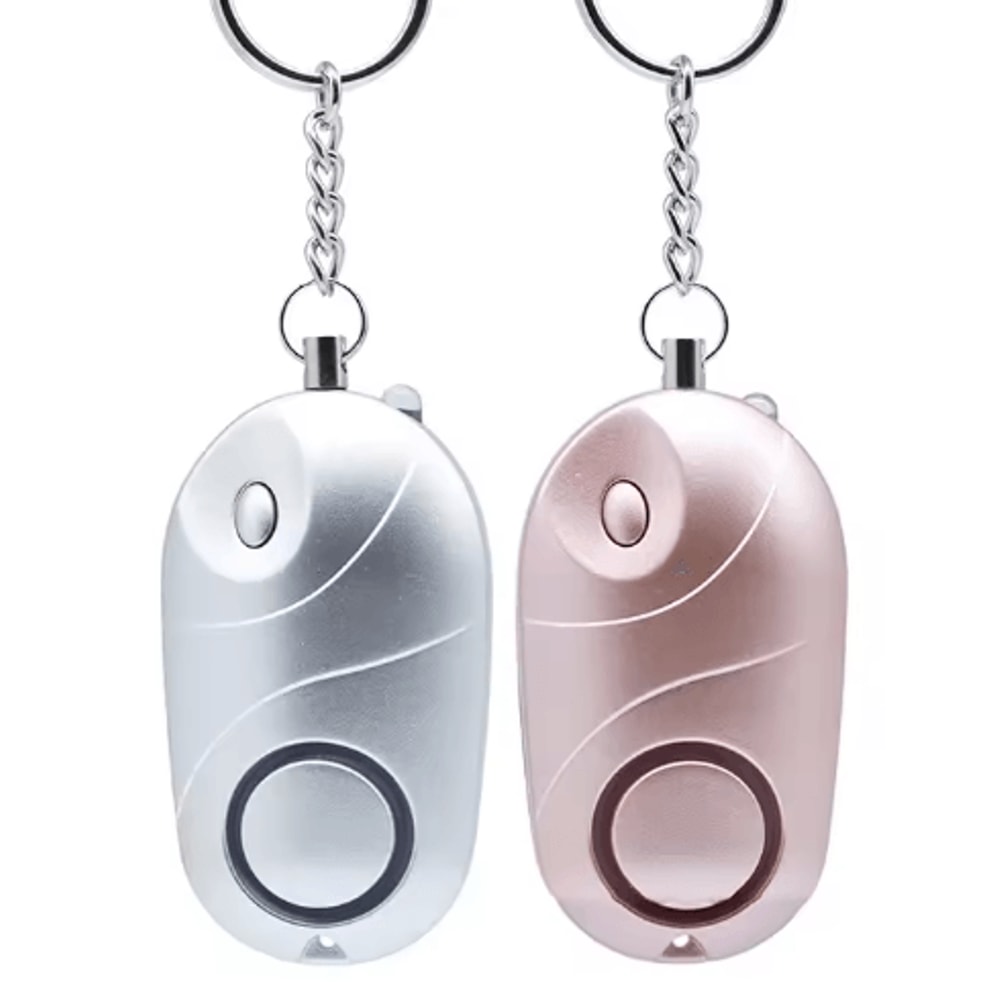 Personal Safety Alarm Keychain With LED Flashlight For Women Kids 7
