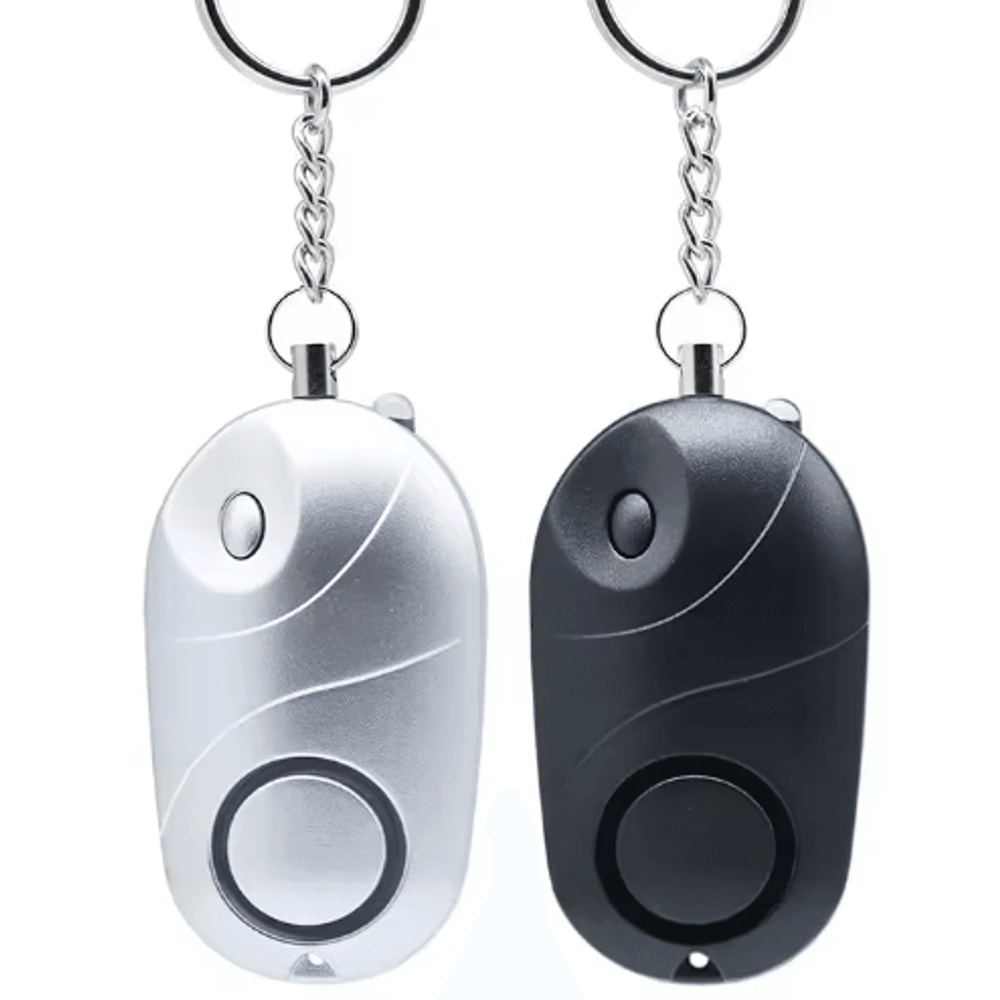 Personal Safety Alarm Keychain With LED Flashlight For Women Kids 8