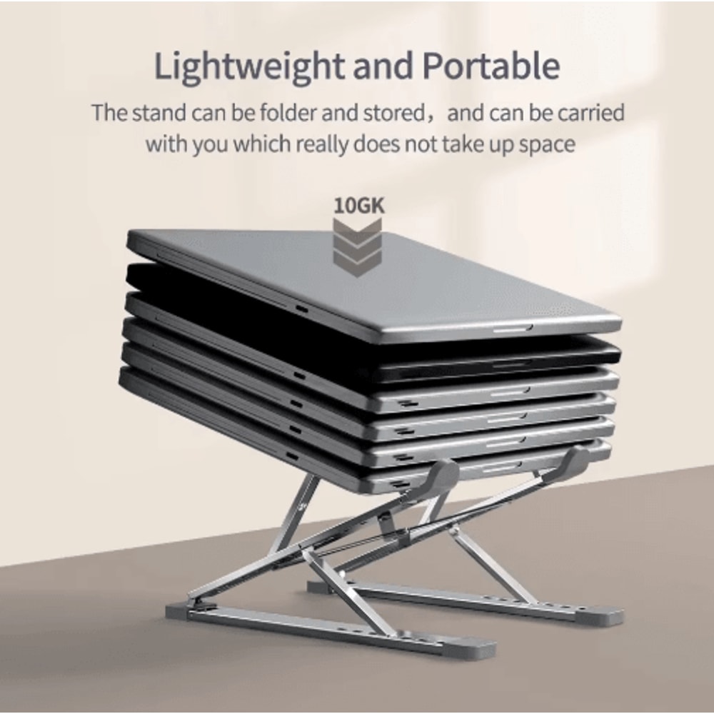 Adjustable Aluminum Laptop Stand For MacBook Notebook Cooling 7
