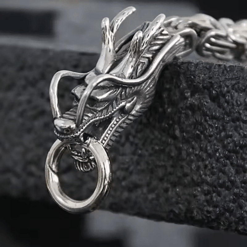 Dragon Stainless Steel Self Defense Bracelet With Hip Hop Style 6