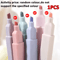 6PCS Pastel Highlighter Set For School Study Creative Journaling 6