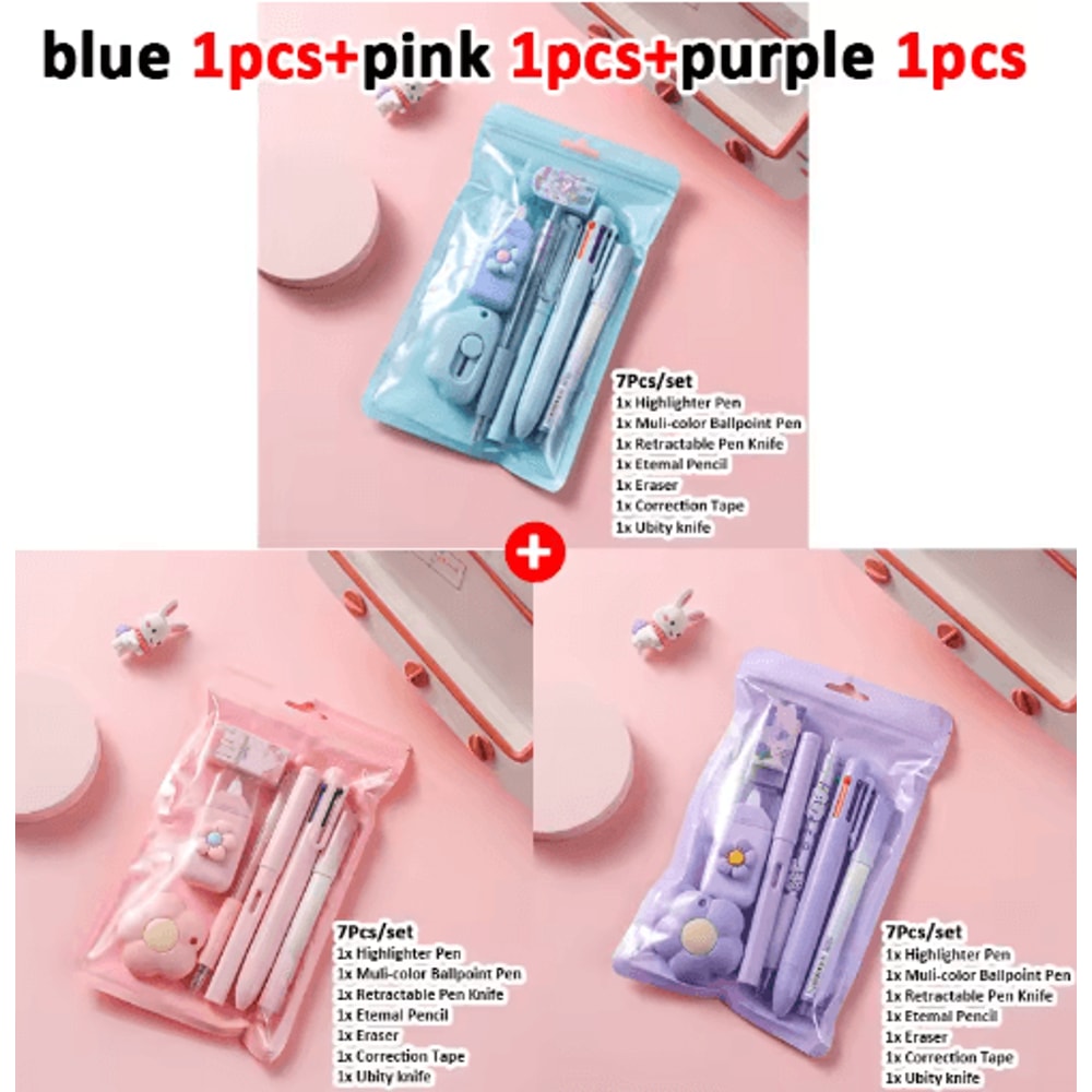 7in1 Stationery Gift Set For School Office Kids 5