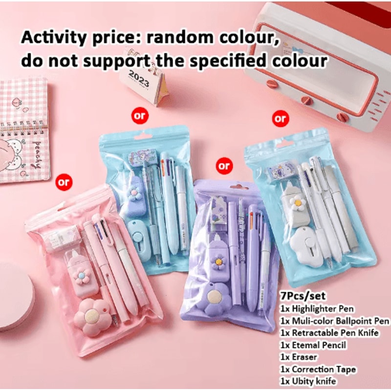 7in1 Stationery Gift Set For School Office Kids 23