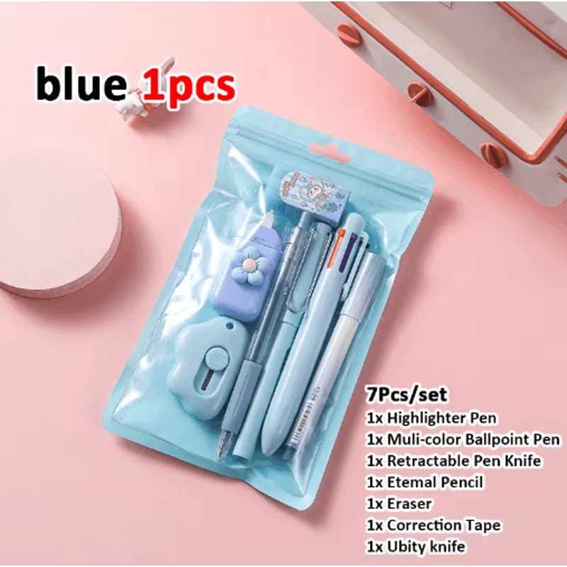 7in1 Stationery Gift Set For School Office Kids 24