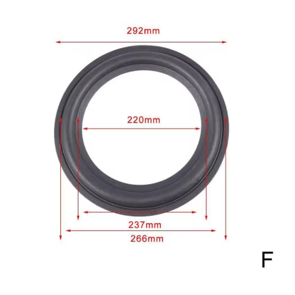 Professional Rubber Speaker Surround Repair Edge For 4 To 12 Inch Speakers 1