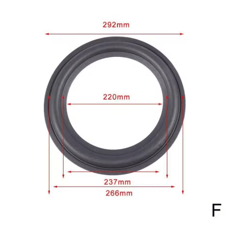 Professional Rubber Speaker Surround Repair Edge For 4 To 12 Inch Speakers 1