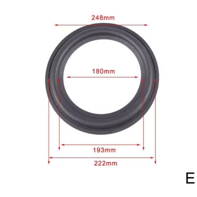 Professional Rubber Speaker Surround Repair Edge For 4 To 12 Inch Speakers 2