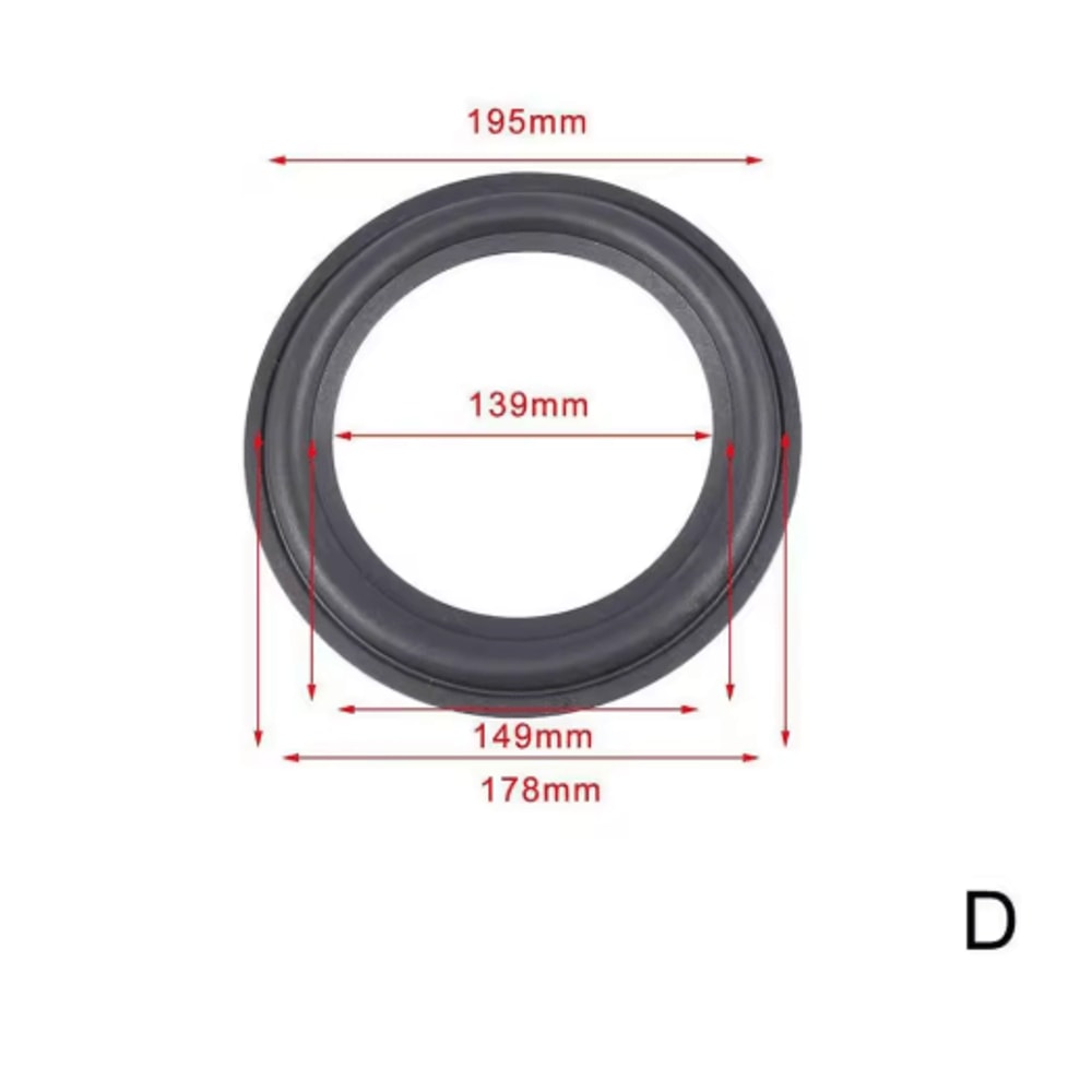 Professional Rubber Speaker Surround Repair Edge For 4 To 12 Inch Speakers 3