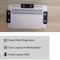 Under Desk Laptop Holder Notebook Storage Organizer 3