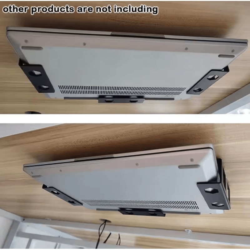 Under Desk Laptop Holder Notebook Storage Organizer 5